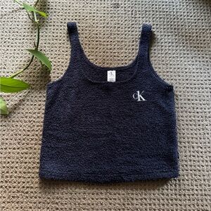 Calvin Klein Dark Blue Textured Tank